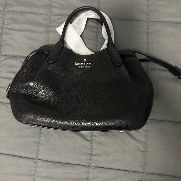 Kate Spade Black Pebbled Dumpling Satchel ✨ - Picture 1 of 7